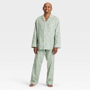 Men's Gingerbread Striped Flannel Pajama Set - Wondershop™ XXL